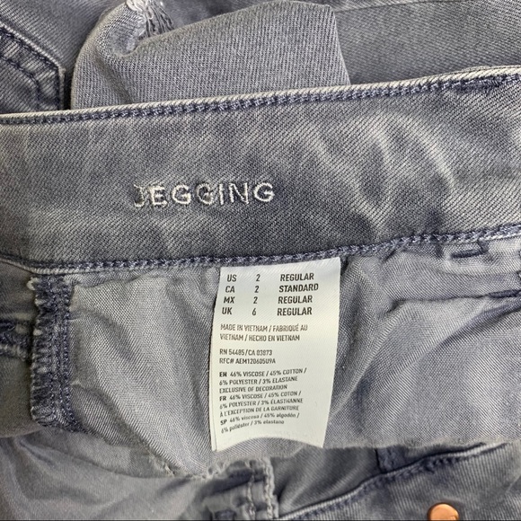 American Eagle Womens Super Stretch Jegging Gray 2 - Picture 8 of 9